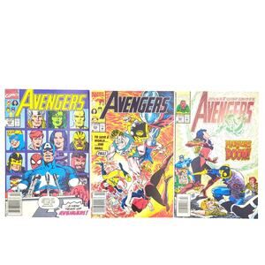 Avengers Lot 329 359 361 Marvel Comics VF 1991-93 Captain America Vision Thor